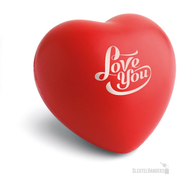 Stressbal Hartje Rood