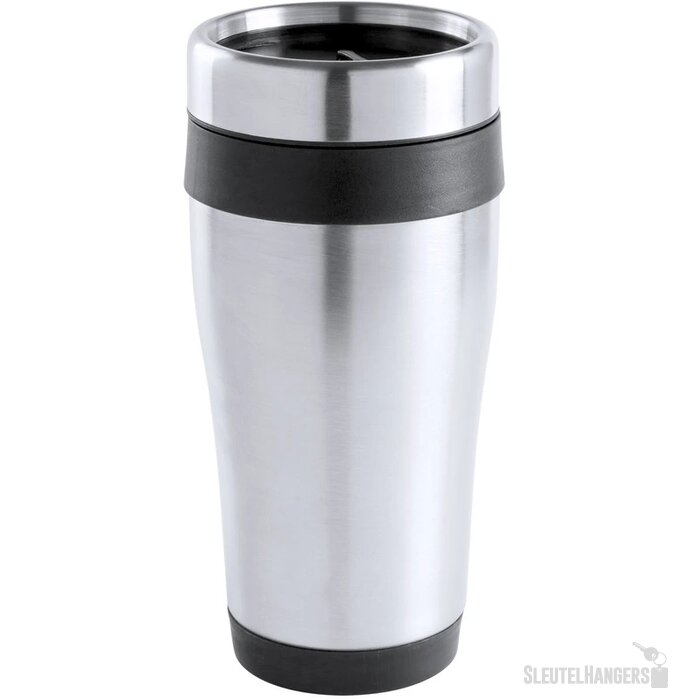 Goedkope thermosbeker (450 ml) Zwart