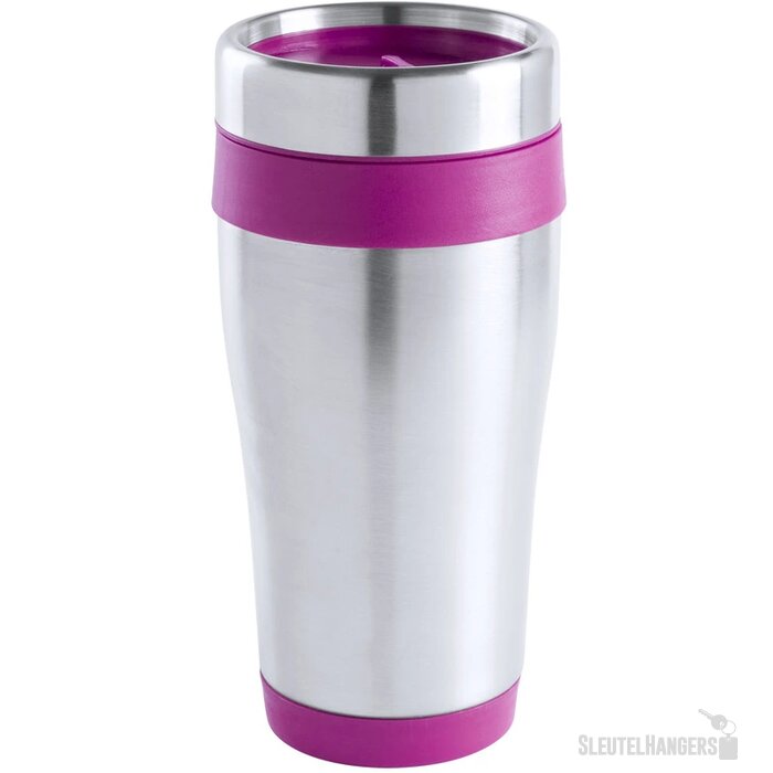 Goedkope thermosbeker (450 ml) Fuchsia