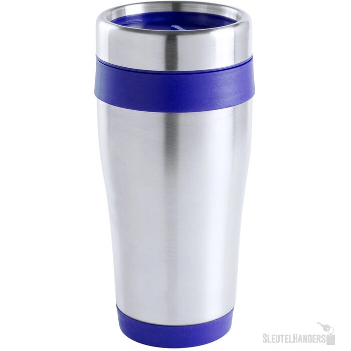 Goedkope thermosbeker (450 ml) Blauw