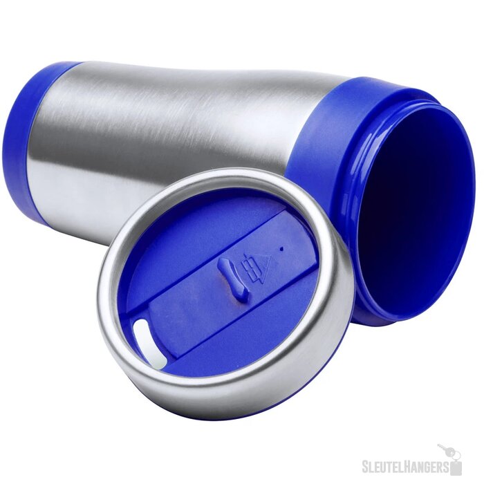 Goedkope thermosbeker (450 ml) Blauw