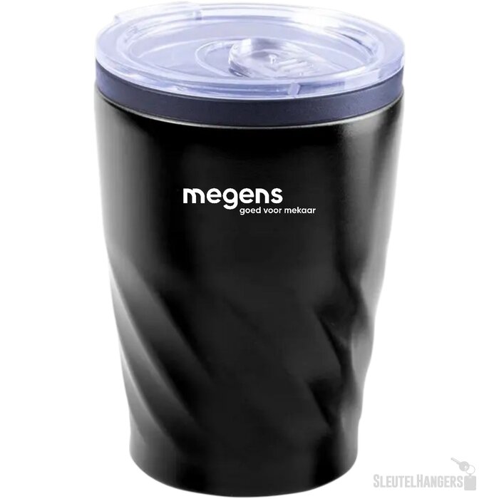 Enkelwandige thermosbeker (350 ml) Zwart
