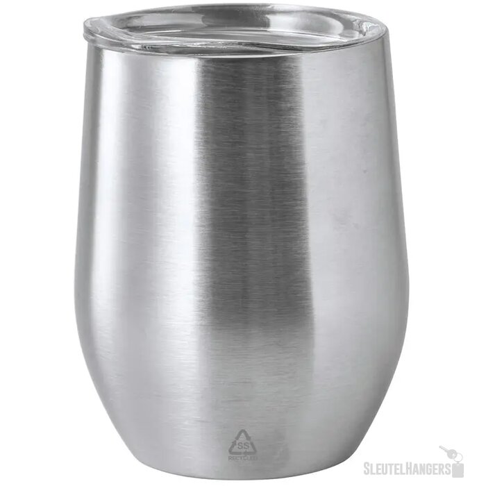 Gerecyclede RVS thermosbeker (350 ml) Zilver