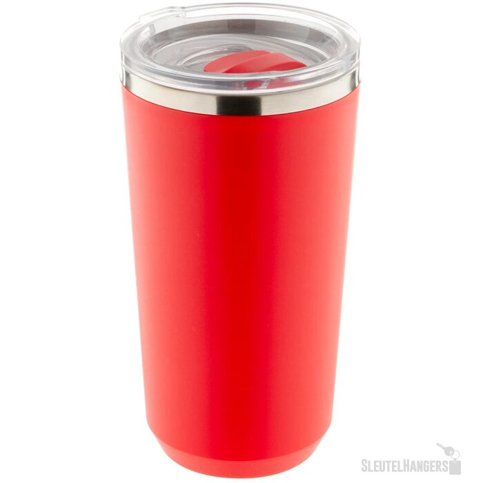 RVS thermosbeker (500 ml) Rood