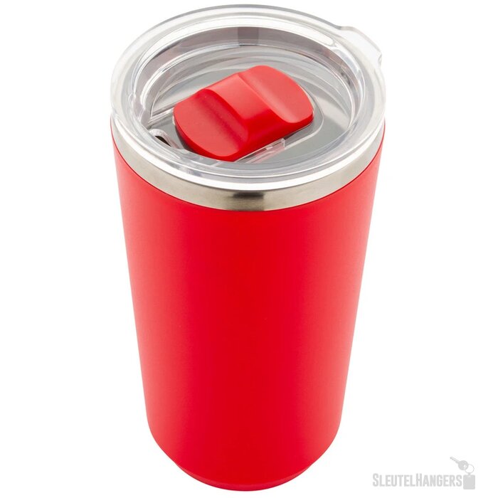 RVS thermosbeker (500 ml) Rood