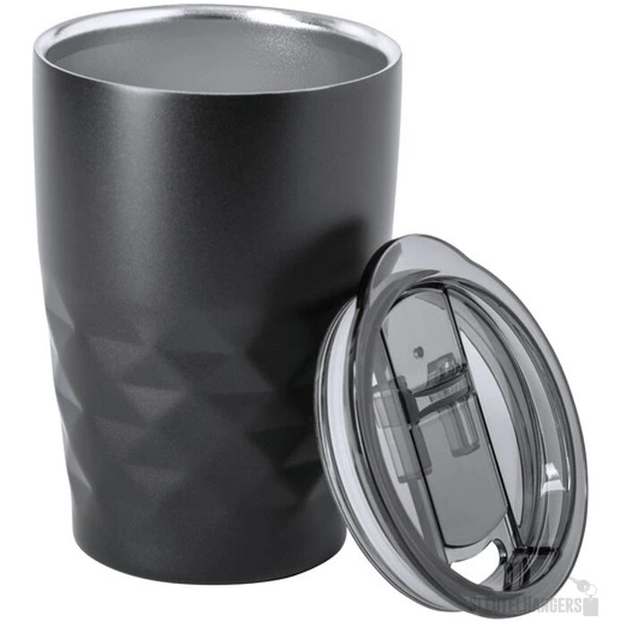 Koper Geïsoleerde Thermobeker (350 ml) Zwart