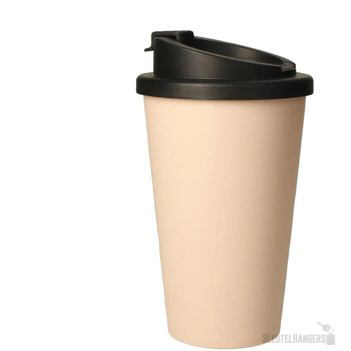 Eco Coffee Mug Premium Deluxe 350 Ml Thermosbeker Beige