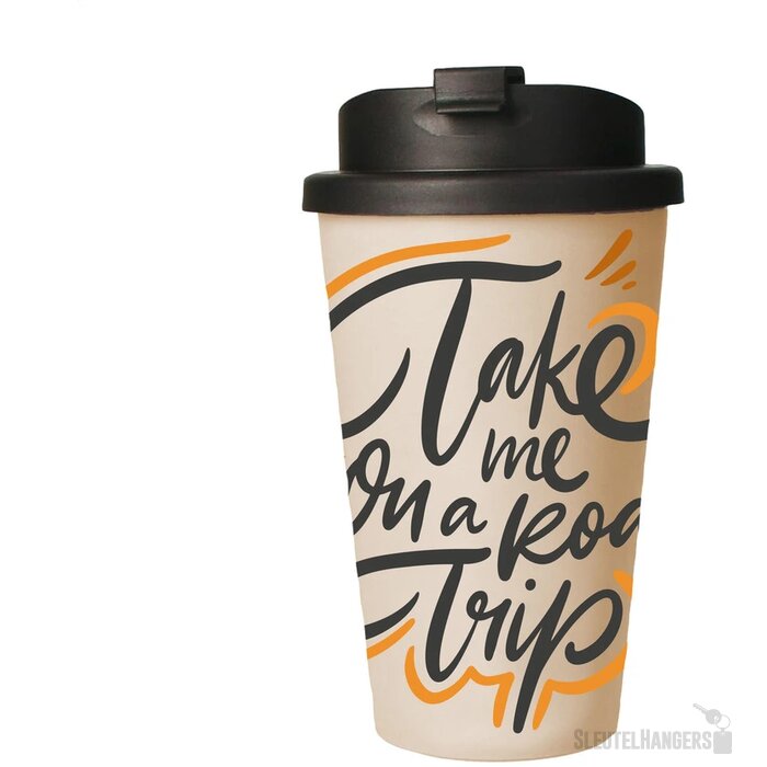 Eco Coffee Mug Premium Deluxe 350 Ml Thermosbeker Beige