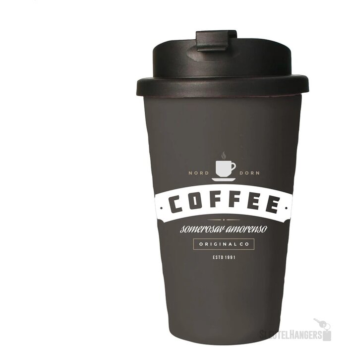 Eco Coffee Mug Premium Deluxe 350 Ml Thermosbeker Antraciet