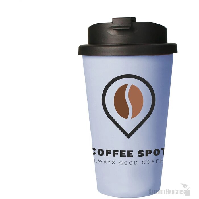 Eco Coffee Mug Premium Deluxe 350 Ml Thermosbeker Lichtblauw
