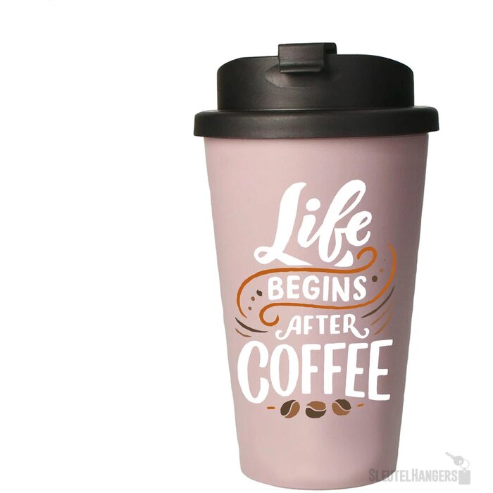 Eco Coffee Mug Premium Deluxe 350 Ml Thermosbeker Lila