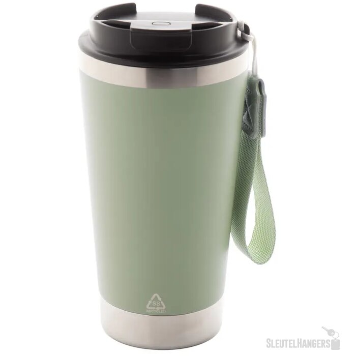 Gerecyclede RVS thermosbeker (430 ml) Groen