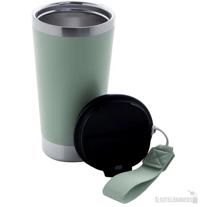 Gerecyclede RVS thermosbeker (430 ml) Groen