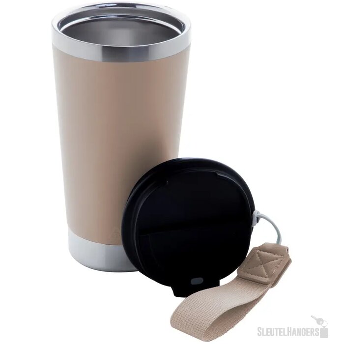 Gerecyclede RVS thermosbeker (430 ml) Naturel