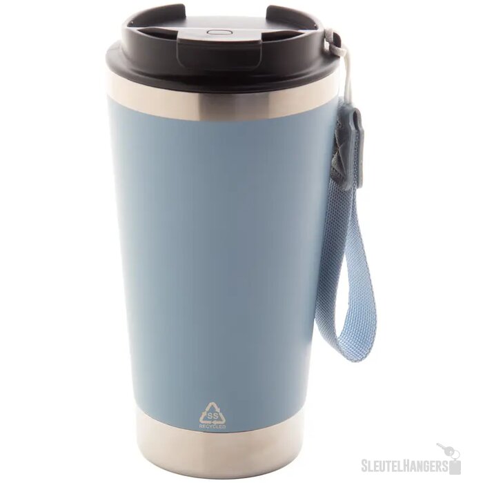 Gerecyclede RVS thermosbeker (430 ml) Blauw