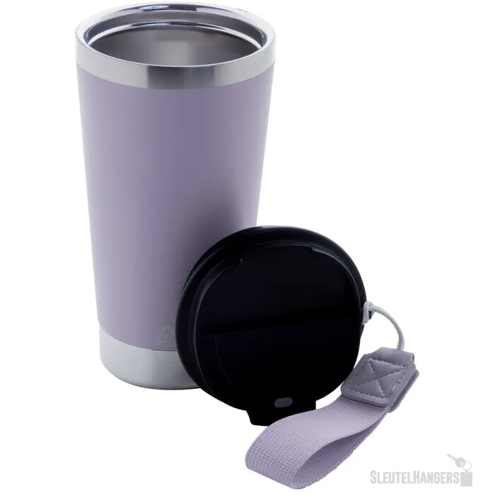 Gerecyclede RVS thermosbeker (430 ml) Paars