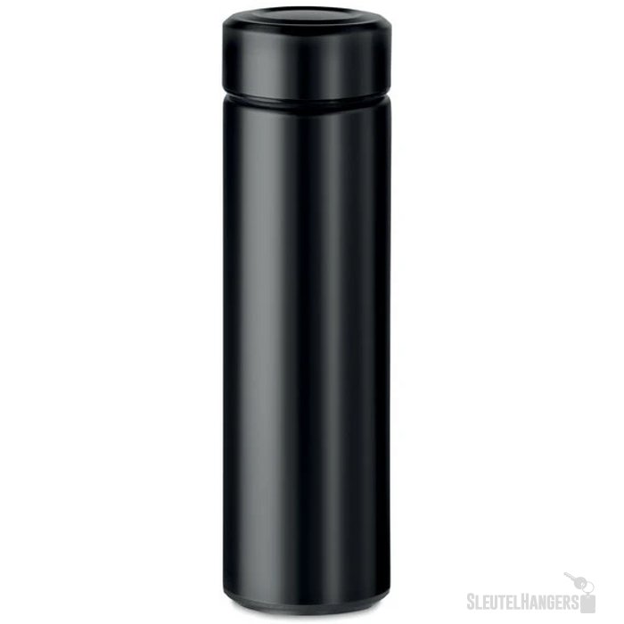 RVS thermosfles met theezeef (425 ml) Zwart