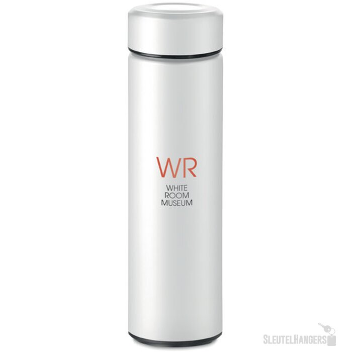 RVS thermosfles met theezeef (425 ml) Wit