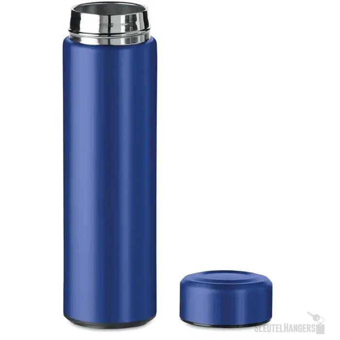 RVS thermosfles met theezeef (425 ml) Blauw 425 ml