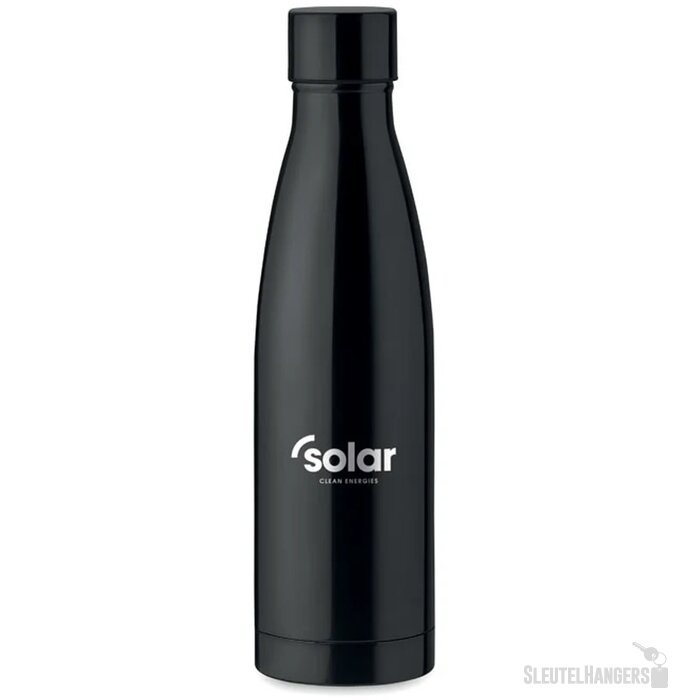 Koper geïsoleerde thermosfles (500 ml) Zwart