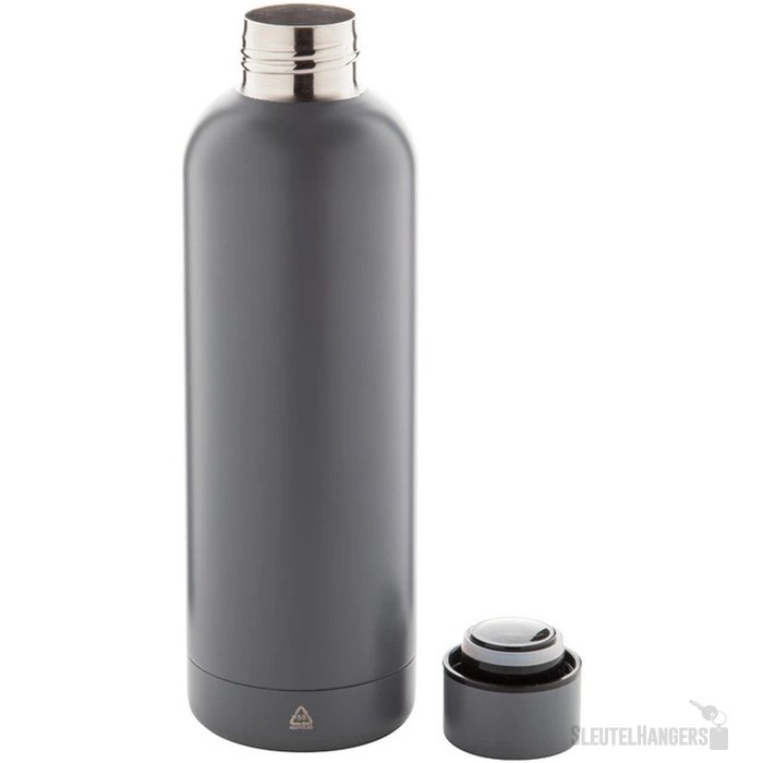Gerecyclede RVS thermosfles (500 ml) Donkergrijs