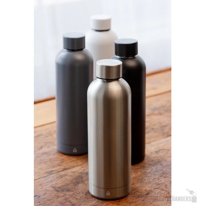 Gerecyclede RVS thermosfles (500 ml) Donkergrijs