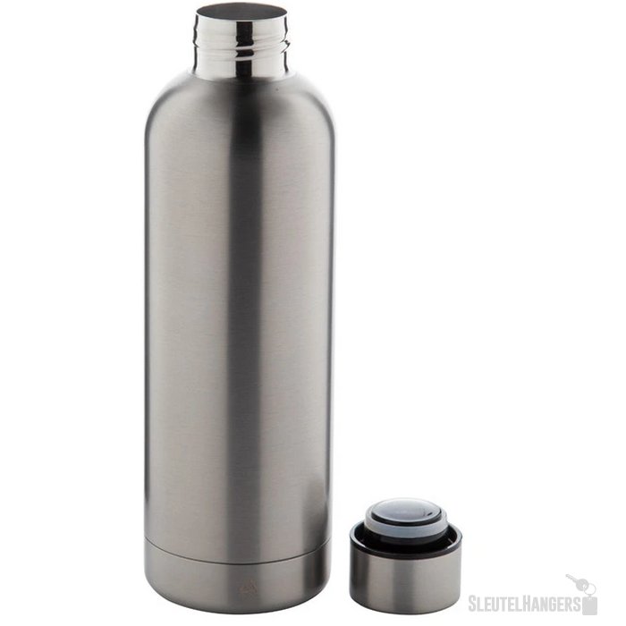 Gerecyclede RVS thermosfles (500 ml) Zilver