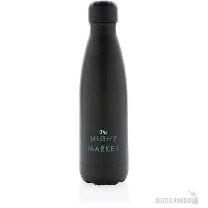 Unikleur vacuüm geïsoleerde roestvrijstalen fles 500 ml zwart