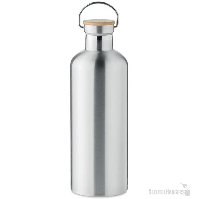 Grote thermosfles met handvat (1500 ml) Zilver