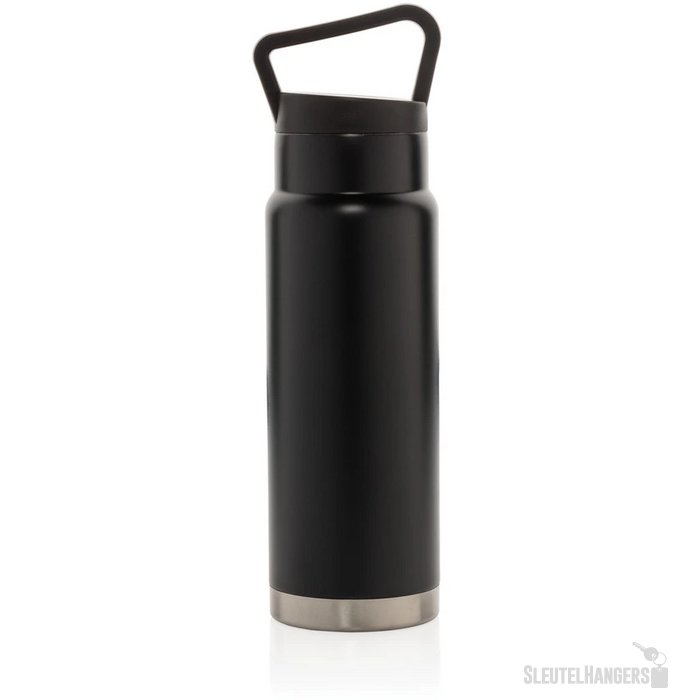 On-the-go thermosfles met handvat (650 ml) Zwart