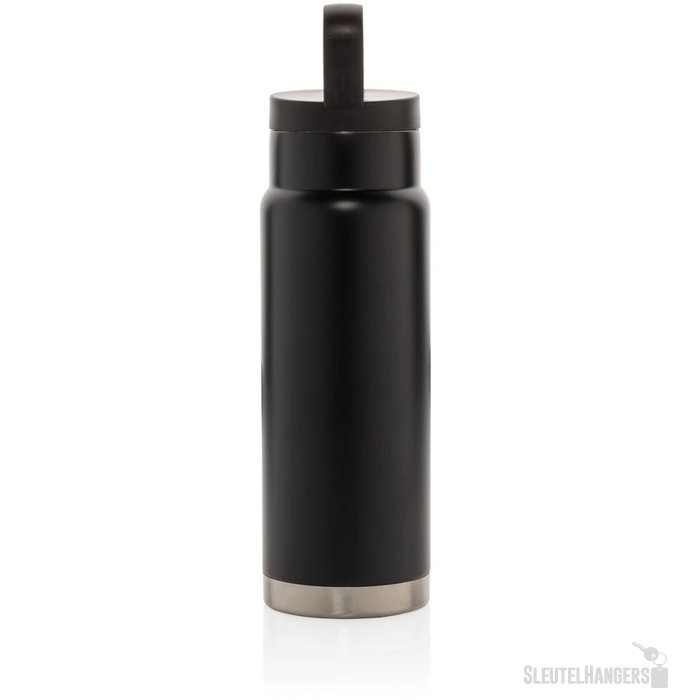 On-the-go thermosfles met handvat (650 ml) Zwart