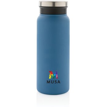 RCS gerecycled RVS vacuümfles (600 ml) Blauw