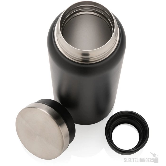 RCS gerecycled RVS vacuümfles (600 ml) Zwart