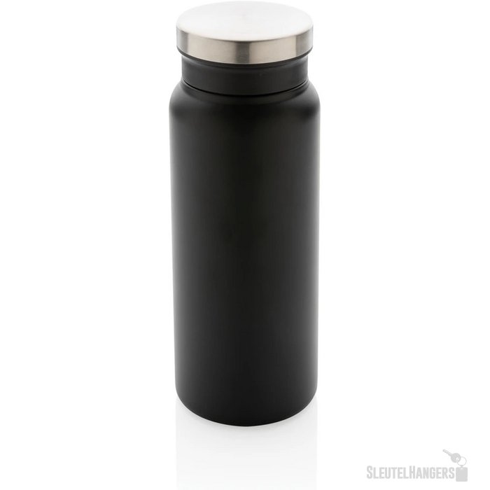 RCS gerecycled RVS vacuümfles (600 ml) Zwart