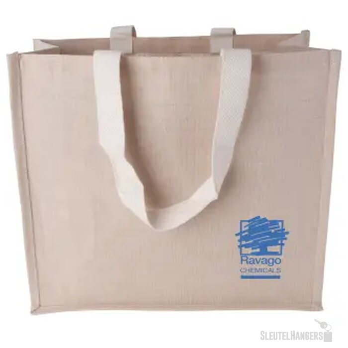Canvas shopper met geweven hengsels 240 gr/m2