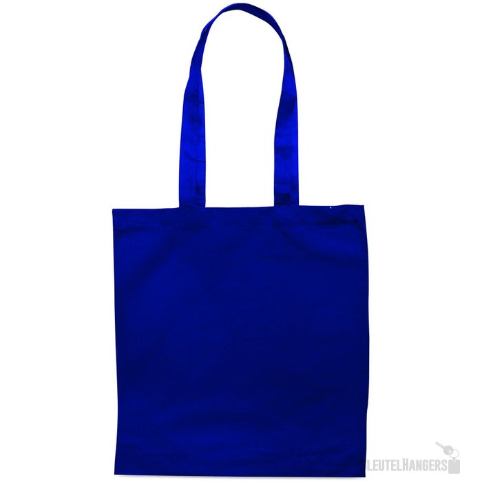 Katoenen boodschappentas Cottonel colour + blauw