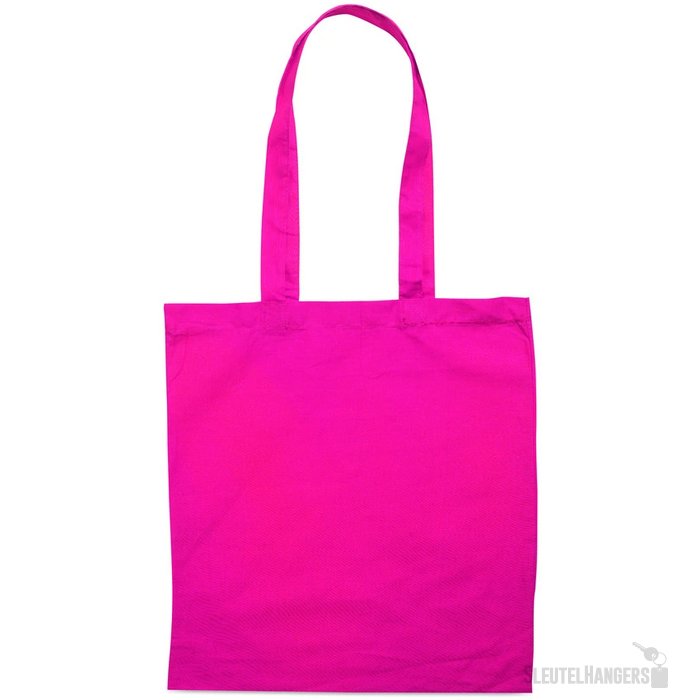 Katoenen boodschappentas Cottonel colour + fuchsia