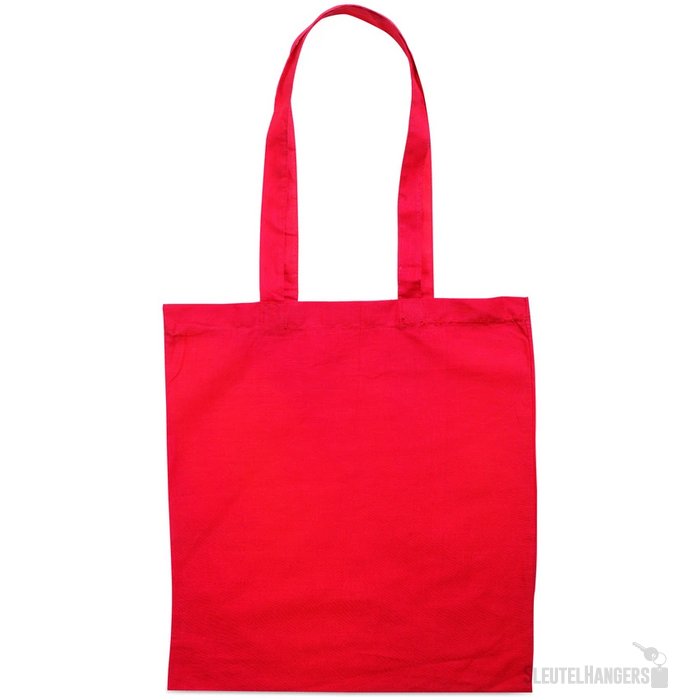 Katoenen boodschappentas Cottonel colour + rood