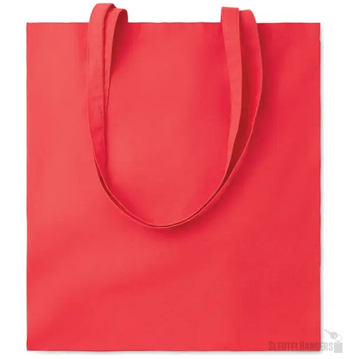 Katoenen boodschappentas Cottonel colour + rood