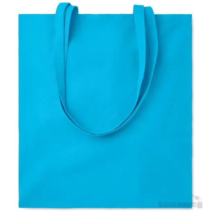 Katoenen boodschappentas Cottonel colour + turquoise