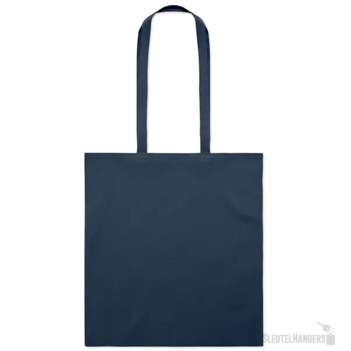 Katoenen boodschappentas Cottonel colour + donker marineblauw