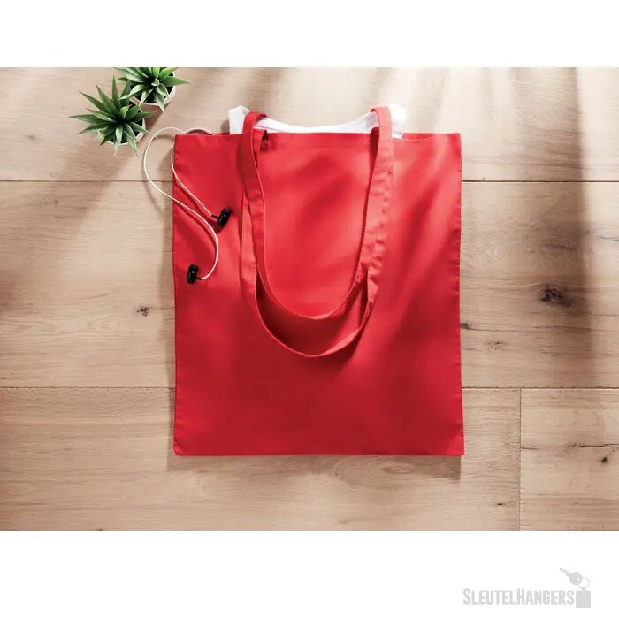 Boodschappentas 180 g/m² Cottonel colour ++ rood