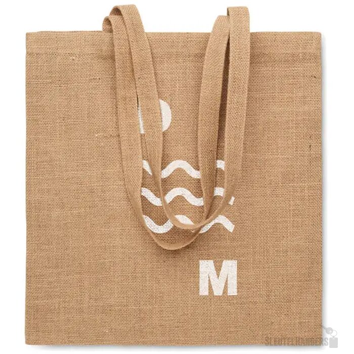 Jute boodschappentas Zolang beige