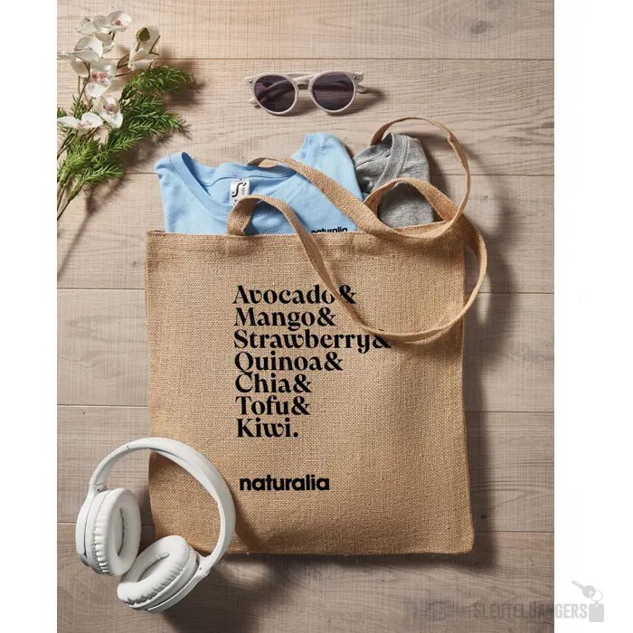 Jute boodschappentas Zolang beige
