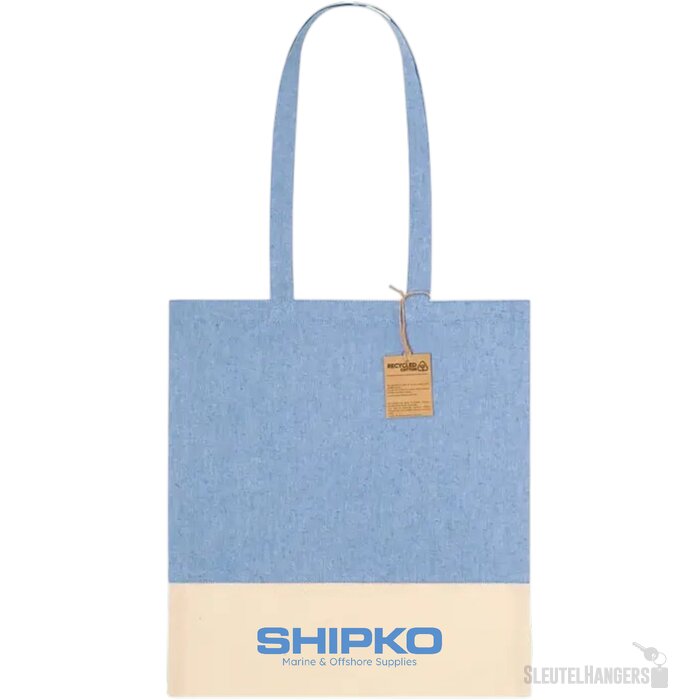 Skadi Katoenen Shopper Blauw