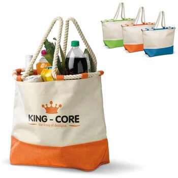 Draagtas canvas 380g/m² oranje