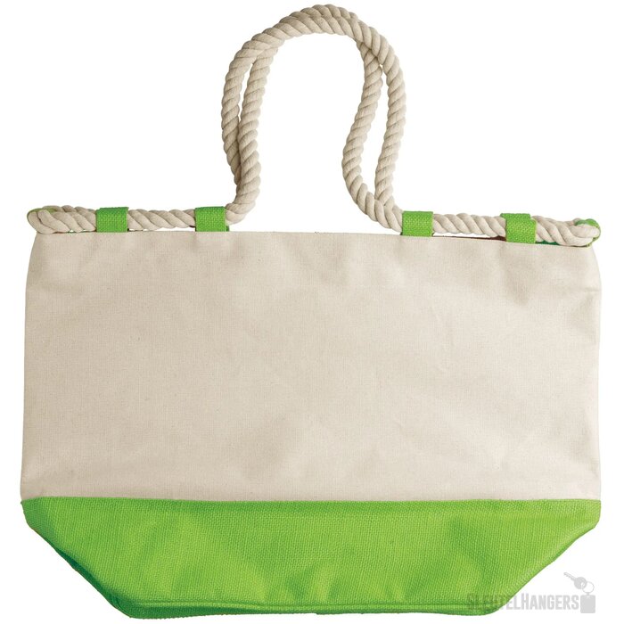 Draagtas canvas 380g/m² licht groen