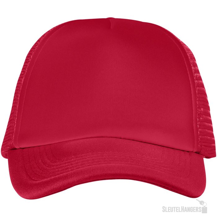 Trucker 5 panel cap Rood Rood/Rood