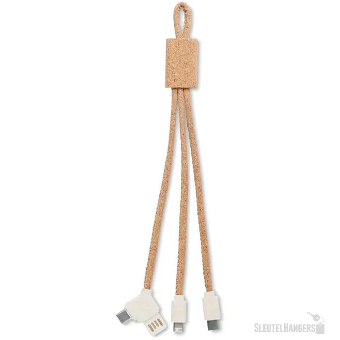 Kurken 3 in 1 oplaadkabel Beige