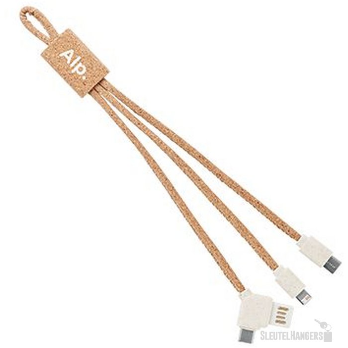 Kurken 3 in 1 oplaadkabel Beige
